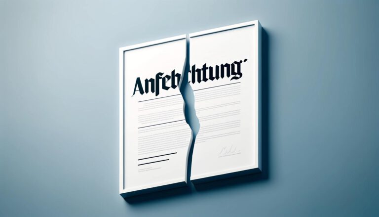 Read more about the article Anfechtung eines Vertrages